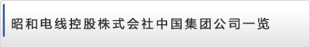 昭和电线控股株式会社中国集团公司一览
